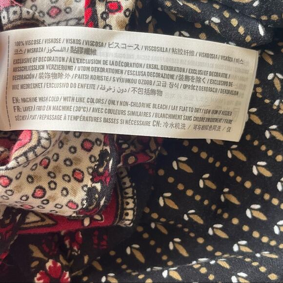 Hollister Black Patterned Long Sleeve Romper Size M - Picture 6 of 13